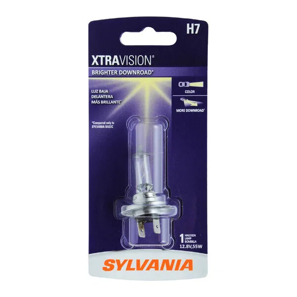 H7XV.BP – SYLVANIA Headlight Bulb, H7 Halogen Bulb 55 Watt 12.8 Volt White Beam Color Single